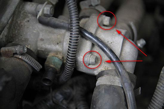 замена термостата на приоре